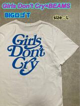 Girls Don t Tシャツ Lサイズ beams 白 ガールズドントクライ BEAMS 半袖 シャツ_画像1