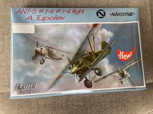 1/72スケールTupolev I-4 (ANT-5) ツポレフ NAKOTNEプラモデル 未組立品