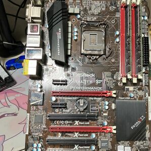 マザーボード メモリー16GB 1150動作確認済み＆CPUクーラーセット電池交換しておきました