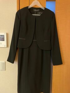 ジャケット ワンピース ブラックフォーマル 喪服 礼服 セットアップ 黒 冠婚葬祭