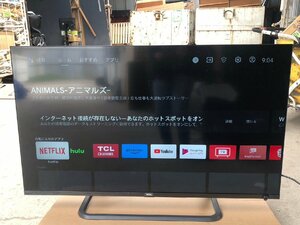 YI030051 液晶テレビ TCL 50P815 2021年製 50V型(インチ) TV 4Kチューナー搭載 スマートテレビ リモコン付 初期化済み 直接引き取り歓迎