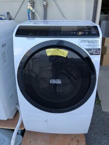 NI030047◆HITACHI 日立◆ドラム式 電気洗濯乾燥機 BD-SG100EL(W) 風アイロン ビッグドラム ホワイト 2019年製 78L 6.0k