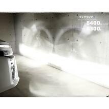 トヨタ プリウスα (40系 後期) 対応 LED MONSTER L8400 ガラスレンズ フォグランプキット 8400lm ホワイト 6300K H16 36-C-1_画像9