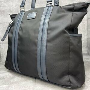 【極希少日本限定】トゥミ ジャービス トートバッグ バリスティックナイロン レザー 黒×紺 ビジネスバッグ メンズ TUMI JARVIS 68414DNYE