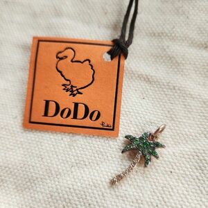 ポメラート ドド Pomellato dodo 9K ダイヤ ヤシの木 チャーム トップ Iチャーム2個セット