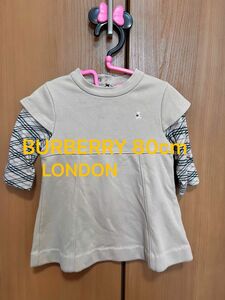 【052】 BURBERRY LONDON ベビーワンピース 80cm