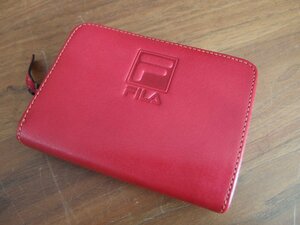 FILA* filler * folding twice purse leather purse * bulkhead . fastener change purse ./ bulkhead .. inserting / both card inserting ** color peel off / color ../ color fading / dirt / scratch etc. equipped 