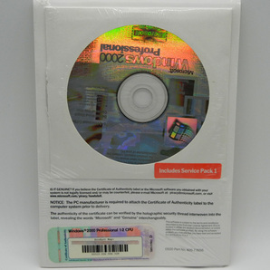 ◆未使用品◆Microsoft Windows 2000 Professional SP1 英語OEM版の画像2