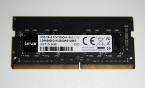 ★Lexar ノートPC用メモリ DDR4 PC4-3200AA 8GB 動確済
