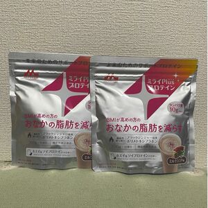 森永 ミライPlusプロテイン ホエイ＆ソイプロテインパウダー ミルクココア味 200g × 2個