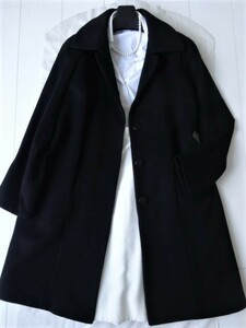 美品【高級カシミヤ１００％ 大人の女性に 品よく羽織れる素敵な上質カシミヤロングコート】