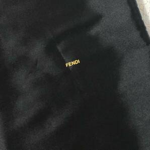フェンディ「FENDI」バッグ保存袋 特大サイズ (3762) 正規品 付属品 布袋 巾着袋 布製 ナイロン生地 ブラック 69×68cm 大きめの画像3
