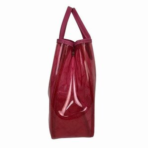 LONGCHAMP / ロンシャン ビニールトート ビニールバッグ スケルトン ピンクの画像3