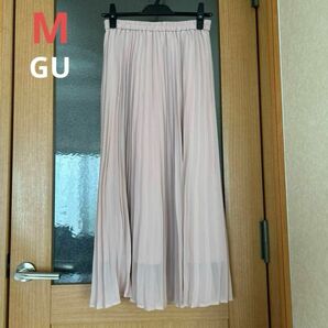 【GU】プリーツロングスカート M