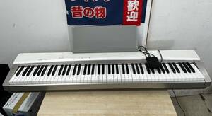 【s2214】CASIO カシオ　Privia 88鍵盤　電子ピアノ　PX-130 WE ホワイト　☆動作良好品☆直接引取大歓迎！！