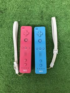 【s2201】Wii リモコン ピンク ブルー 単品