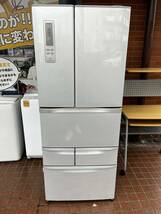 【s2381】TOSHIBA 東芝 6ドアノンフロン冷凍冷蔵庫 471L GR-E47F(SS) 2012年製　現状品※らくらく家財便Eランク発送※直接引取大歓迎！！_画像1