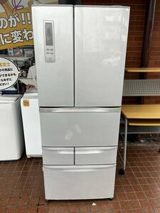 【s2381】TOSHIBA 東芝 6ドアノンフロン冷凍冷蔵庫 471L GR-E47F(SS) 2012年製　現状品※らくらく家財便Eランク発送※直接引取大歓迎！！