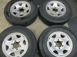 ハイエース100系 195/80R15 107/105L LT【4本セット】2013年製 DUNLOP DSV-01 7~8部山程度【個人宅発送不可商品】