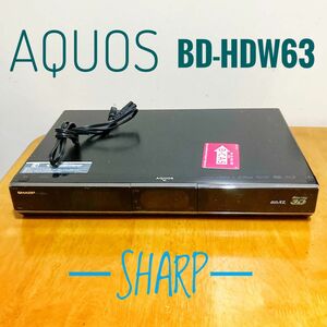 SHARP シャープ　AQUOS ブルーレイレコーダー HDD 320GB 2チューナー　2番組同時録画　難あり