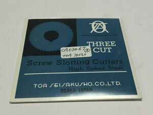 TOA スリワリ フライス 70x3.0x25.4 56NT CA03067