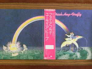 ★帯付国内盤LP見開きジャケット★URIAH HEEP / FIREFLY ユーライア・ヒープ / ファイアフライ BRONZE ワーナー・パイオニア P-10312B★