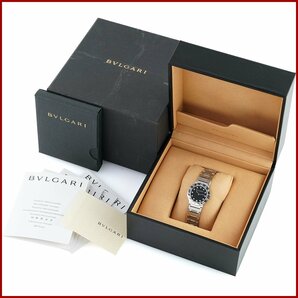 ブルガリ BVLGARI ブルガリブルガリ レディース 腕時計 ロゴあり BB26SS 12Pダイヤ ステンレススチール 腕周り16.5cm 良品 研磨仕上げ済みの画像10