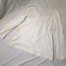 ローラアシュレイ ブラウス レディース シャツ 大きいサイズ 長袖 白 Tシャツ ホワイト_画像7