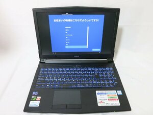 中古　ゲーミングノートPC G-TUNE BC-GND87M8S2H1G16-18 [Core i7・15.6インチ・メモリ 8GB・256GB・1TB・GTX 1060]