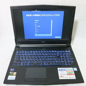 中古 ゲーミングノートPC G-TUNE BC-GND87M8S2H1G16-18 [Core i7・15.6インチ・メモリ 8GB・256GB・1TB・GTX 1060]の画像1