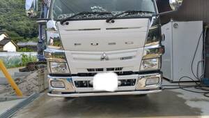  stainless steel pipe bumper Blue TEC Canter dump standard front bumper plating bumper Fuso Mitsubishi 