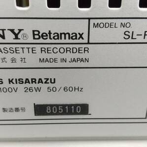 湘/SONY/ビデオデッキ/Betamax/SL-F201/通電確認済/動作未確認/ベータ/ソニー/重量約7kg/3.15-84KSの画像7