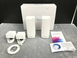 湘/LINKSYS/無線LANルーター/2点セット/動作確認済/VELOP/Stepup Wi-Fi/ホワイトリンクシス/3.15-132 ST