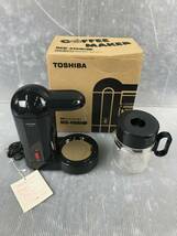 湘/TOSHIBA/コーヒーメーカー/HCD−410K/通電確認済/動作未確認/キッチン用品/ブラック/東芝/3.15-10 MO_画像1