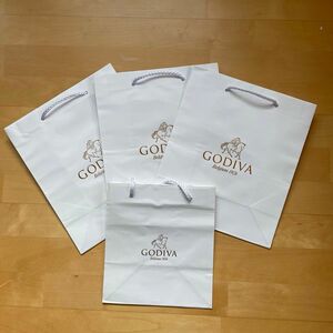 GODIVA ショップ袋 紙袋 4枚 追加1枚