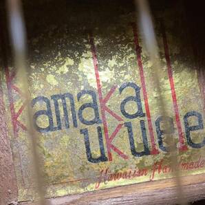 kamaka ukulele keiki ケイキ ソプラノウクレレ ゴールドラベル ソプラノサイズ Hawaiian Handmade ハードケース付き カマカ KK12？の画像10