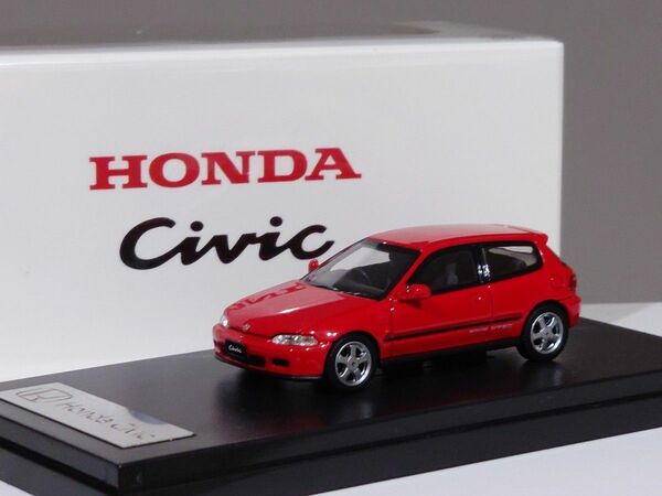 【新品未開封】LCD 1/64 HONDA CIVIC ホンダ シビック EG6 エンジン付【レッド】