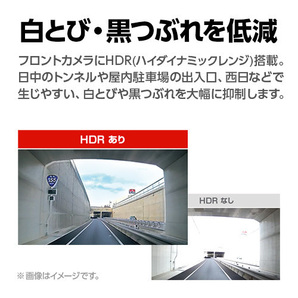 ドライブレコーダー 前後2カメラ Y-115d 超広角 高画質 GPS搭載 電源直結タイプ WEB限定パッケージ 取説DL版の画像3