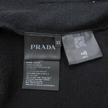 プラダ ロゴ グラフィック ジップアップ パーカー UJL13A メンズ ブラック PRADA 中古 【アパレル・小物】_画像7