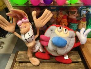 Ren&Stimpy レンアンドスティンピー ベンダブルプラッシュドール ぬいぐるみ ニコロデオン nickelodeon レンスピ レン＆スティンピー