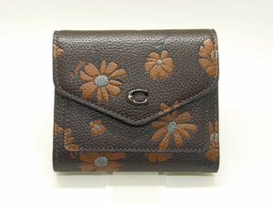 ◯ COACH コーチ ウィン スモール ウォレット 折り畳み財布 フローラルプリント CE777 中古品