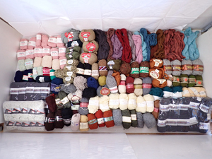 [Y9782] unused have knitting wool handicrafts thread large amount together s The nna ski nike Kanebo imperial Beth long etc. / handicrafts wool 100% acrylic fiber 