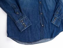 【新品未使用】PT Torino DENIM ピーティートリノ デニム◆Made In Italy◆40◆インディゴ ブルー デニム ウエスタン シャツ◆デニムシャツ_画像7