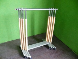 W90cm type -ply thickness . hanger rack 4 pcs. set moss green # single hanger #E-437(1)