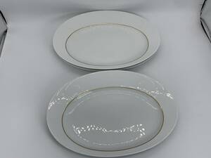 *Rosen thal Rosenthal oval plate white 3 pieces set 