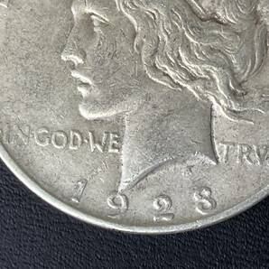 ★1923年 アメリカ 1ドル銀貨 リバティコイン ピースダラー イーグルの画像6