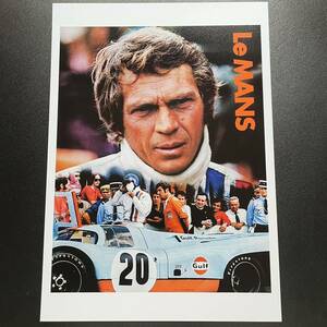 ポスター★栄光のル・マン GULFプロモーションポスター #1★スティーブ・マックイーン/Steve McQueen/ポルシェ・917K/ガルフ