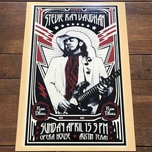 ポスター★スティーヴィー・レイ・ヴォーン★「1984 Austin Texas」コンサート★Stevie Ray Vaughan/SRV/ストラトキャスター/Fender