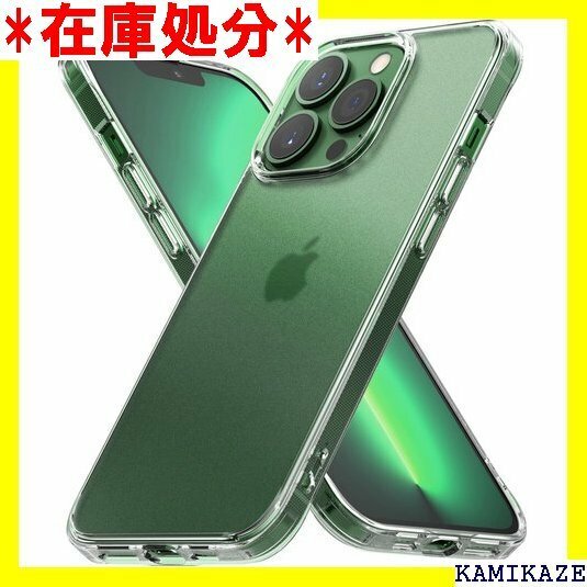 ☆送料無料 Ringke iPhone13 Pro 用 ケース 指 ー Qi 充電 Fusion - Matte Clear 24