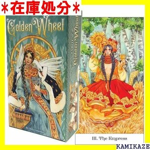 ☆送料無料 タロットカード 78枚 タロット占い タロット オブ of the Golden Wheel 日本語解説書付き 75